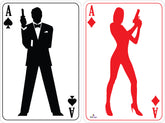 Aces Silhouette Playing Card Small Cardboard Cutout Package